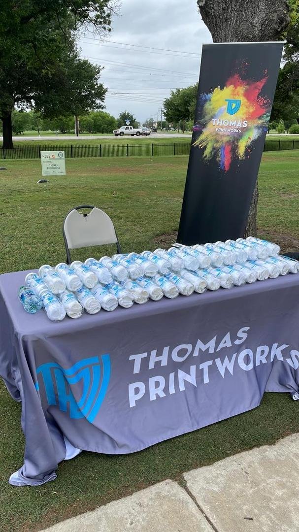 Working the AIA Golf Tournament today and representing Thomas Printworks!!