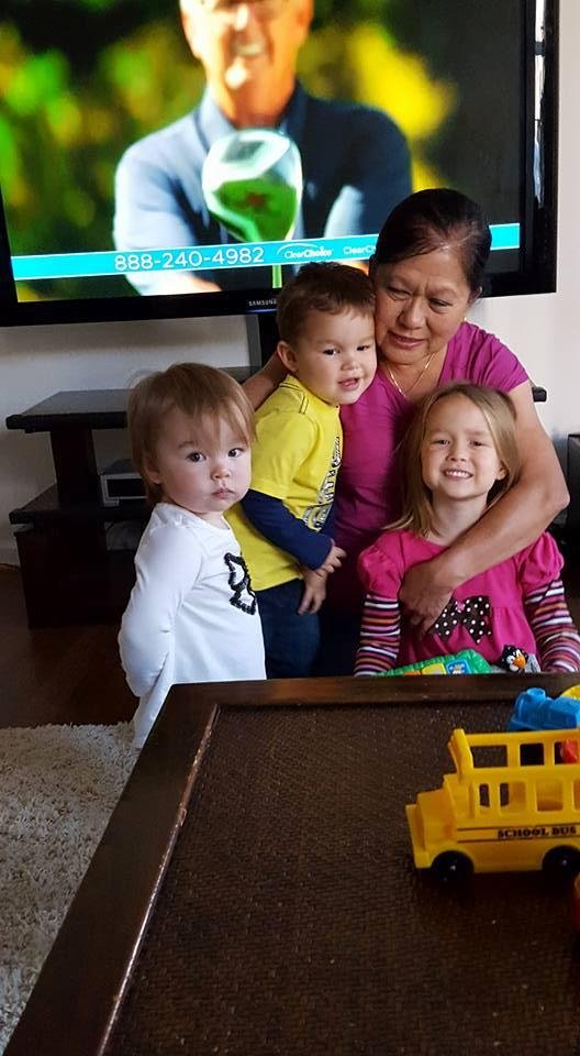 Grandkids with the Warden
