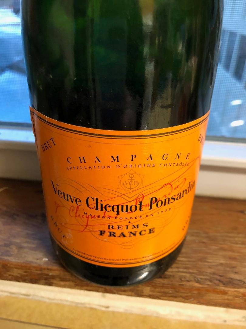 Time for a little bubbly to celebrate the Chiefs' win today, Jayhawks win last night, the fact that all my belongings are in Rockford and the KC house is on the market!