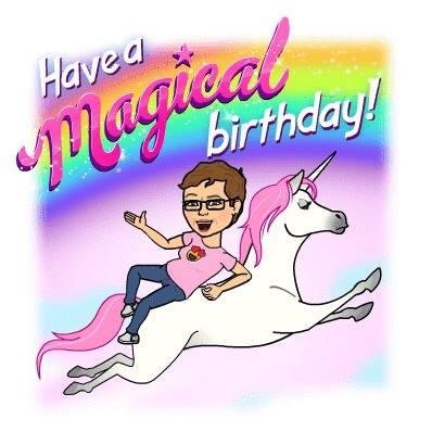 A happy day to Laura Lemarie Burke from Swavey and Wanda🎉🍰💝