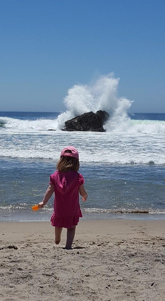 Surfs up and Evie is ready to catch a wave!