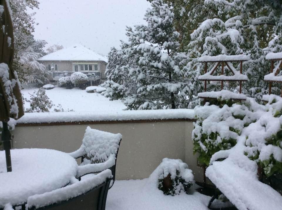 Woke up to this today....76 degrees yesterday.... is summer over?