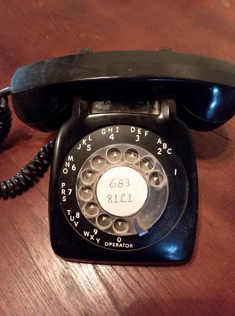 When you called someone on one of these, what is it they say today that you didn't say back Then? Are you home?