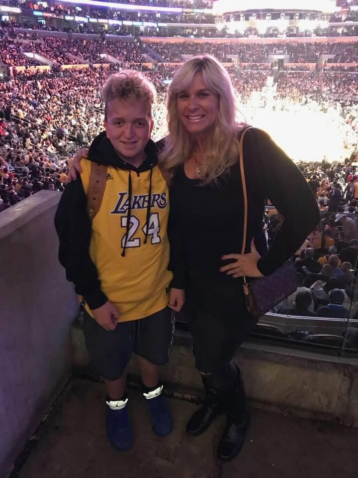 My Laker fans at the game last night! Kobe night