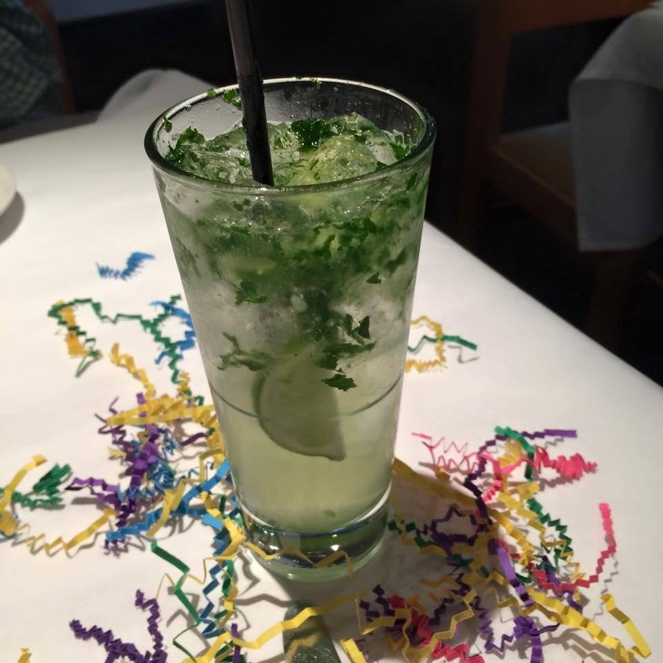Good beginning to birthday lunch! 🍸