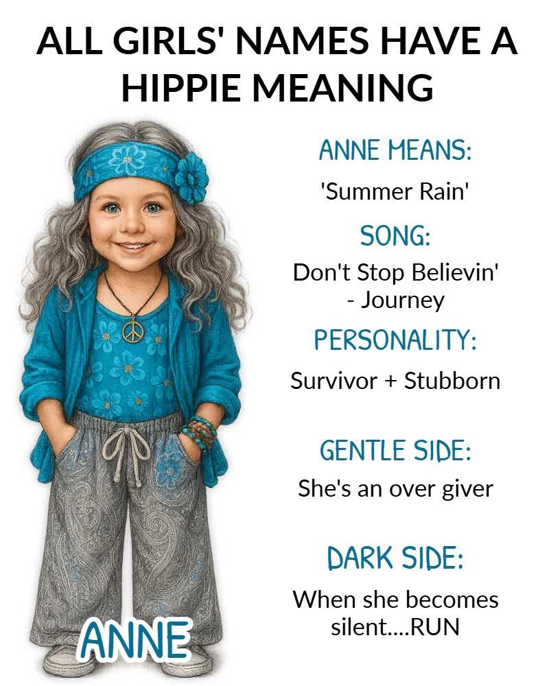 All Girls' Names Have A Hippie Meaning