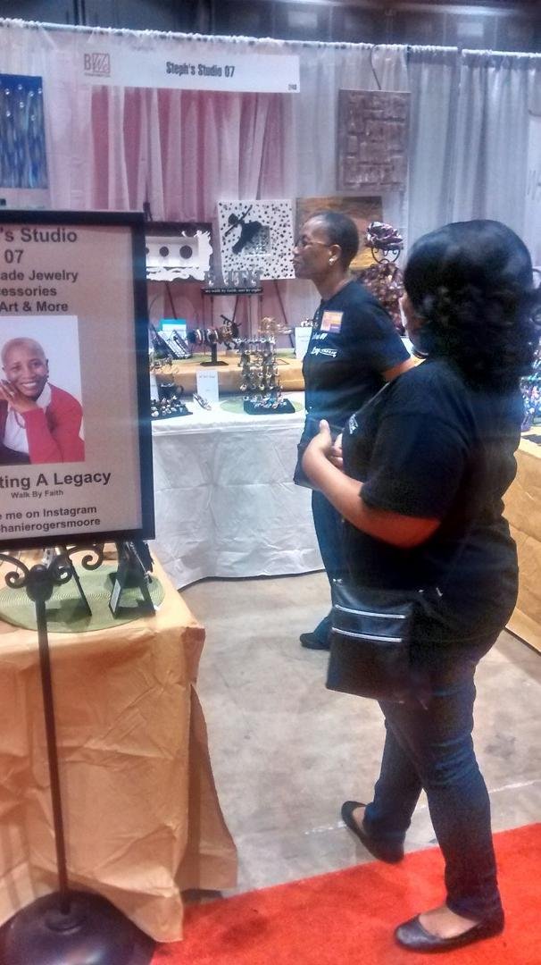 Stephanie's Booth #248 at the Black Women's Expo.