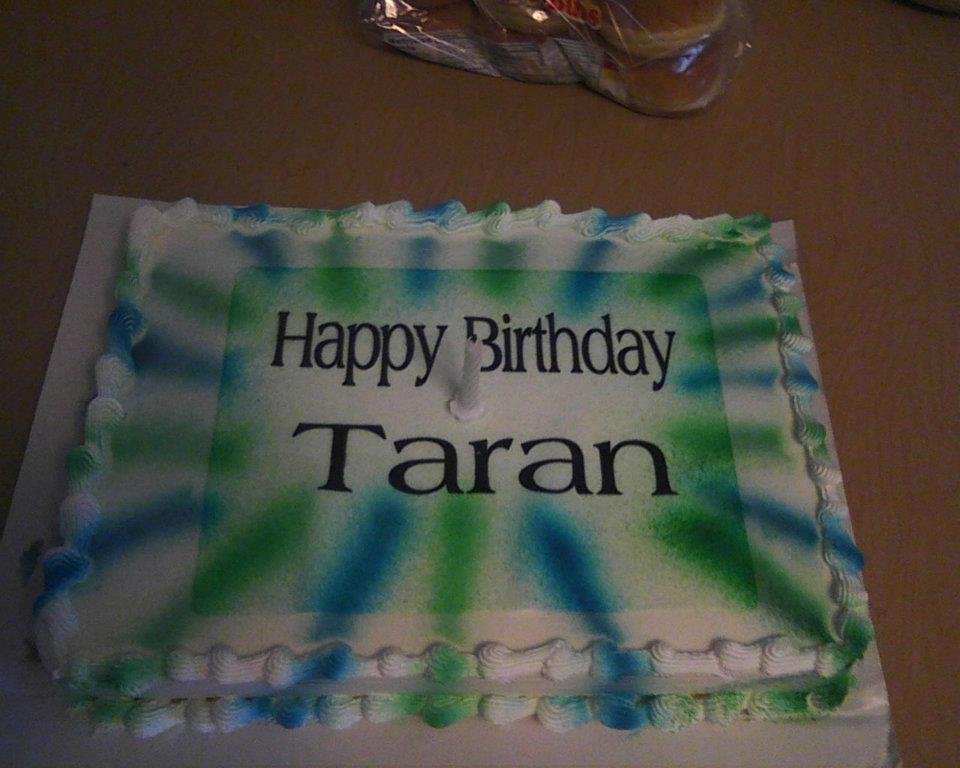 Taran W. Hamill Birthday cake