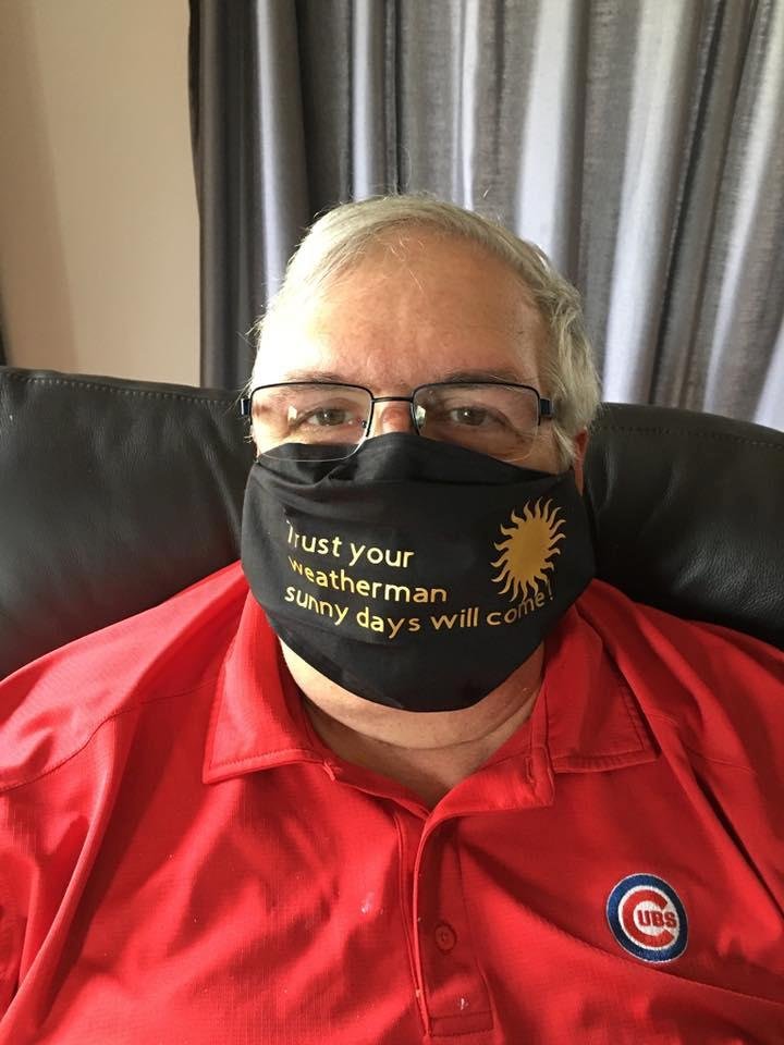 A neighbor made me a nice mask. I appreciate it!!! Thanks Deanna Irmiter Link Mueller!!
