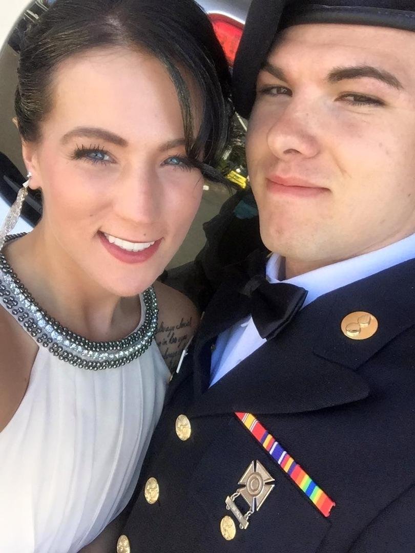 My hadsome son and gorgeous daughter in law.