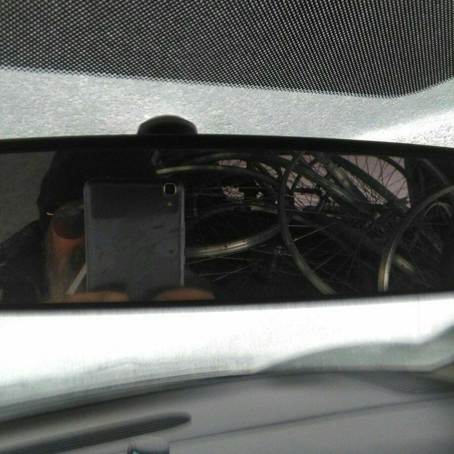 This is me trying to see out of my back window Ha Ha Ha