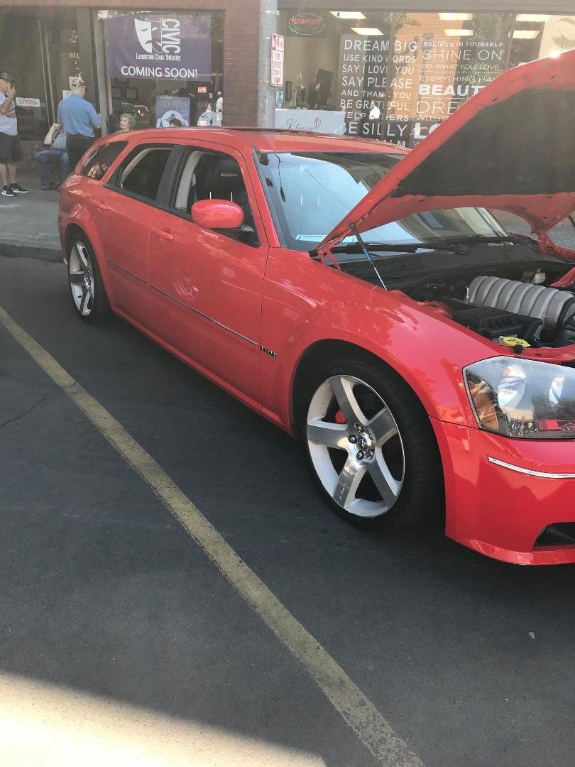 This is the Magnum at the final event of Hot August Nights in Lewiston, A show and shine downtown on August 28th. We made the cruise on the 27th, but alas, no photos.