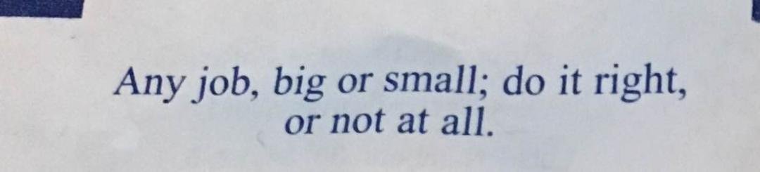 Good advice for all.