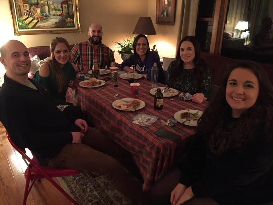 The Alexander siblings enjoying Christmas day together at brother John’s in Salem New Hampshire