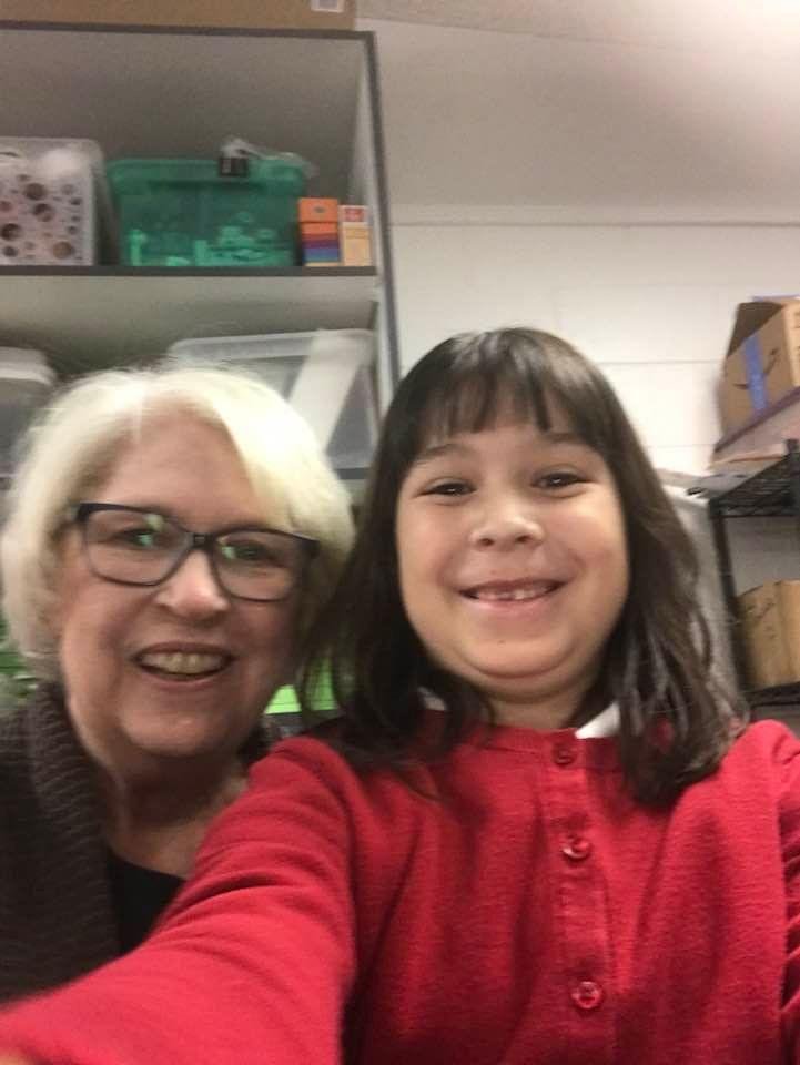 Grandparents’ day at Maddy’s school!