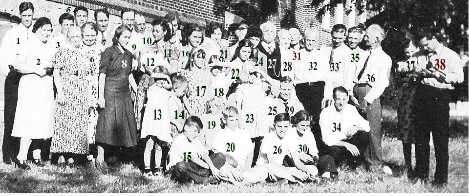 No. Person No. Person
1 Unknown male 21 Minnie Marie (Sinclair) Nenno - 04 Jun 1910
2 Unknown female 22 Unknown girl
3 Unknown male 23 Alberta Pauline Danley? - 11 Feb 1930
4 Minnie Alzena Tabitha (Danley) Sinclair - 1