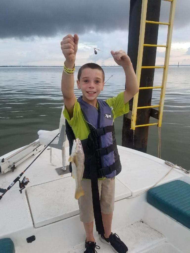 Growing up to be a good fisherman, Reynaldo Eliseo Garza 3rd, aka Ray Ray.