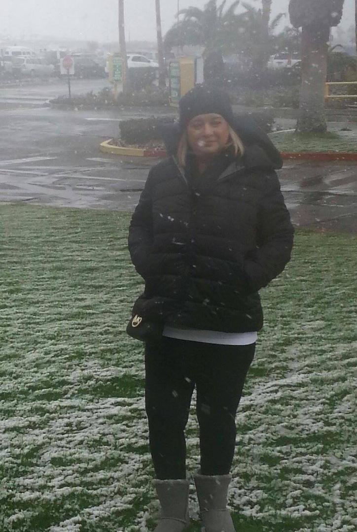 Feeling blessed for my wonderful husband and our retired life! Snowing in Laughlin on New Year's Eve! Happy New Year's everyone!