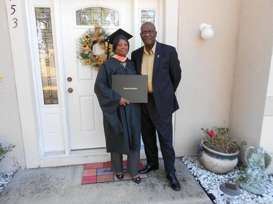Congratulations Mattie for a job well done, Masters in Health Care Administration.