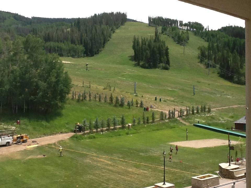 Out my hotel room in Beaver Creek, Colorado. Great weather.