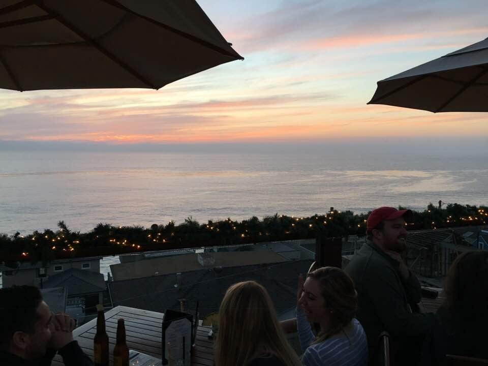 Drinks on the rooftop bar- Laguna Beach