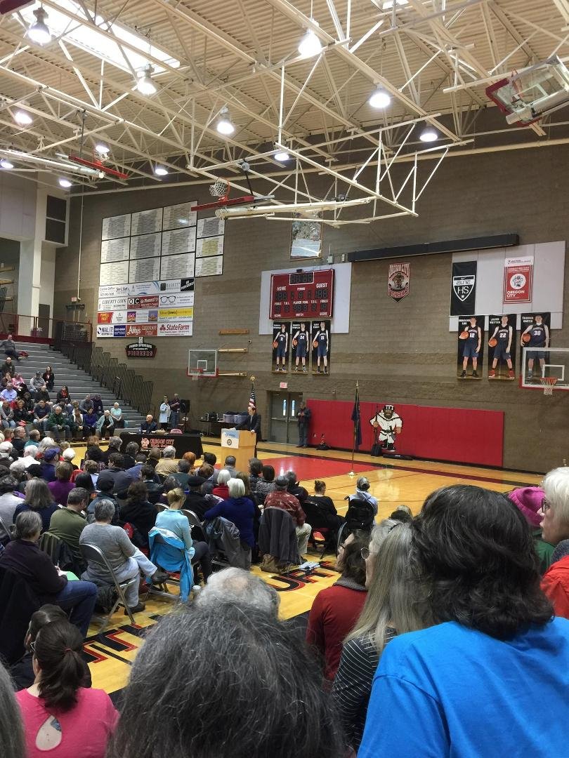 Went to the Ron Wyden Town Hall.