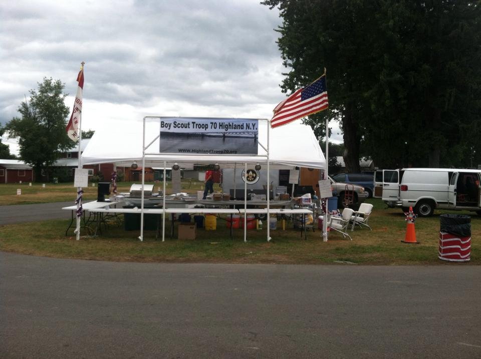 Come  join Troop 70 at Ribfest  Ulster County Fair grounds Friday Saturday Sunday