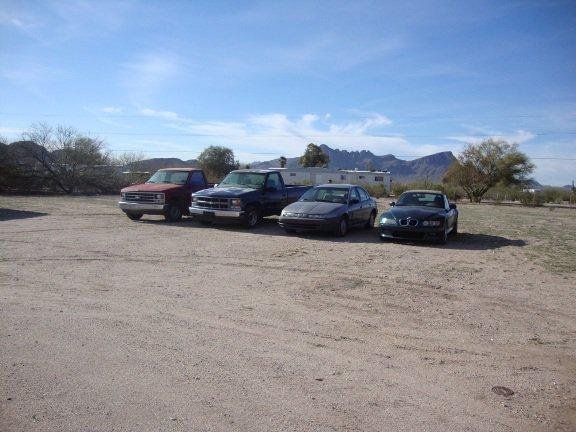 My ground transportation since 1990.
1990 Chevy - Feb 1990 - Aug 1997
1998 Chevy - Aug 1997 - Present
1999 Saturn - Dec 2001 - Feb 2007
1999 BMW Z3 Feb 2007 - Present