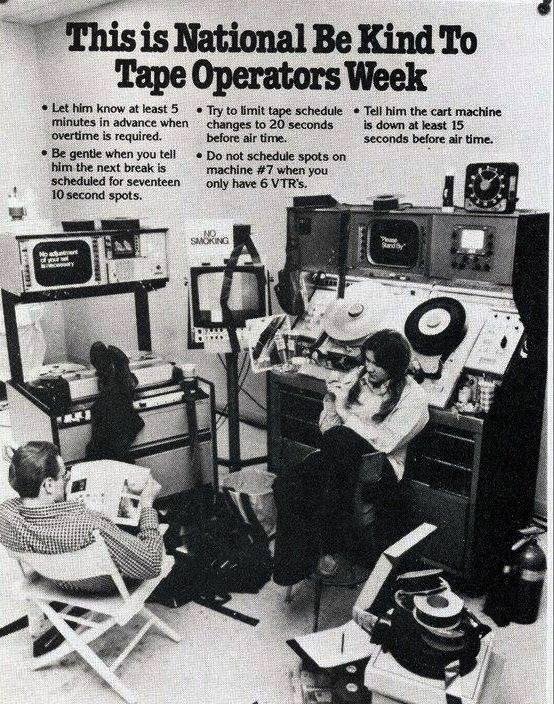 How I misspent my youth. I can't tell you the amount of tape I loaded.