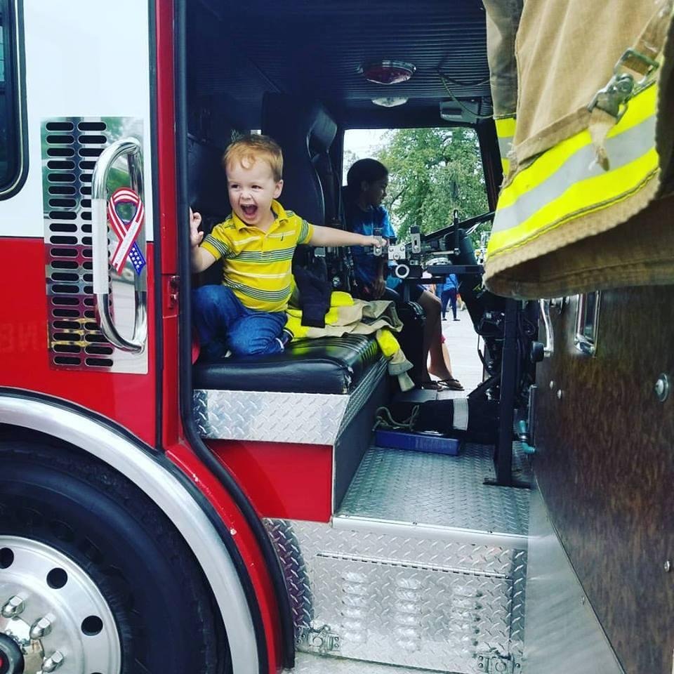Our precious Nathanael - the all boy truck lover supreme! :-)
