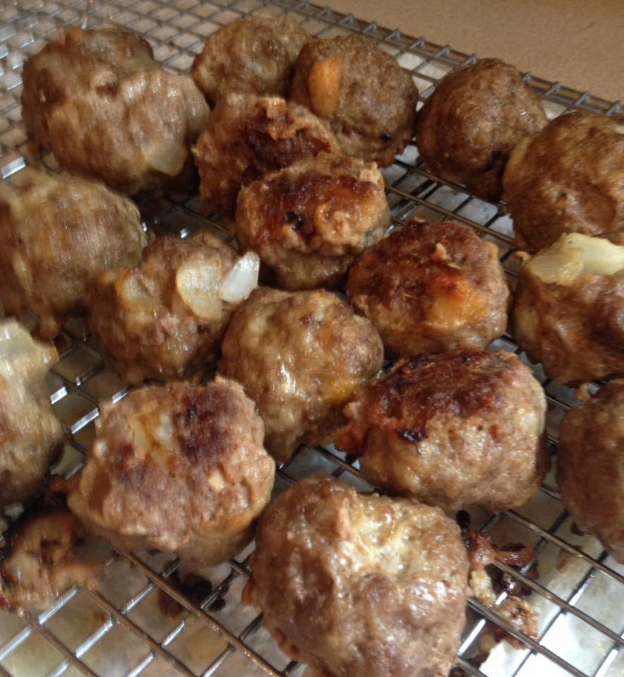 7.5 dozen Swedish meatballs. The cookathon continues!