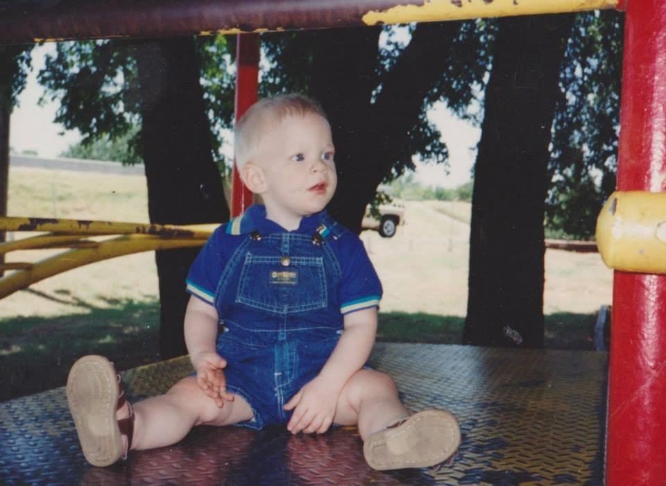 Chad in Del City park. July 7, 1994.