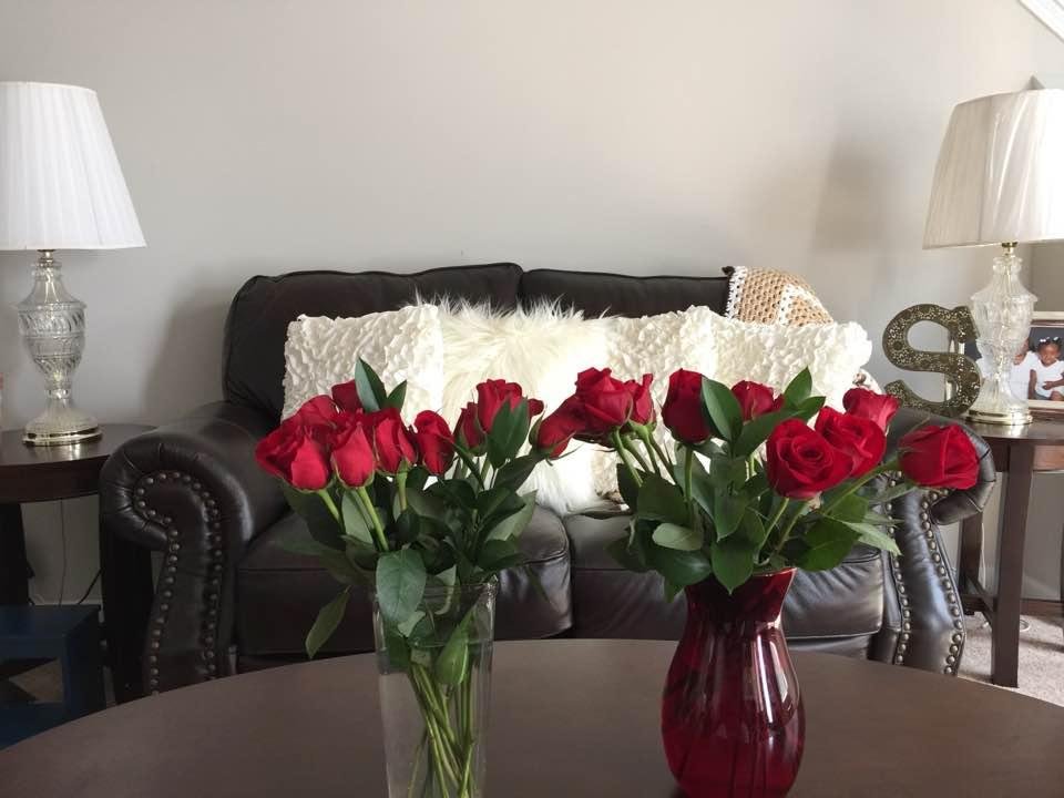Flowers from my Daddy for me and Mama!!!! Great start to Mother's Day.