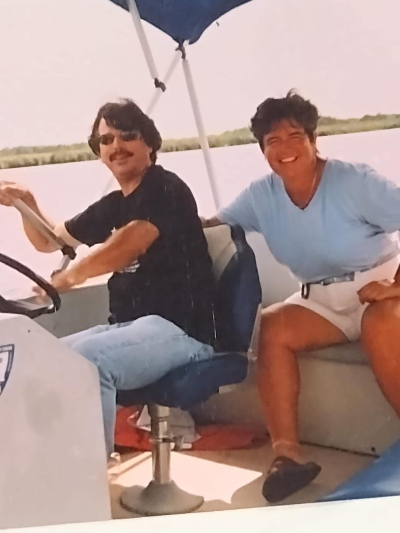 My sister Katie and me on the Homosassa River in Florida