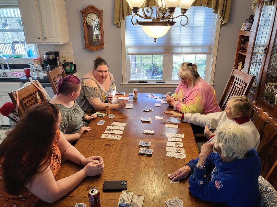 To Karen Heffernan-Padgett . Paige mom and I won. Woo hoo. #happythanksgiving2022 . Privilege to spend last Sunday with these amazing people. #lovemyfamilyandfriends