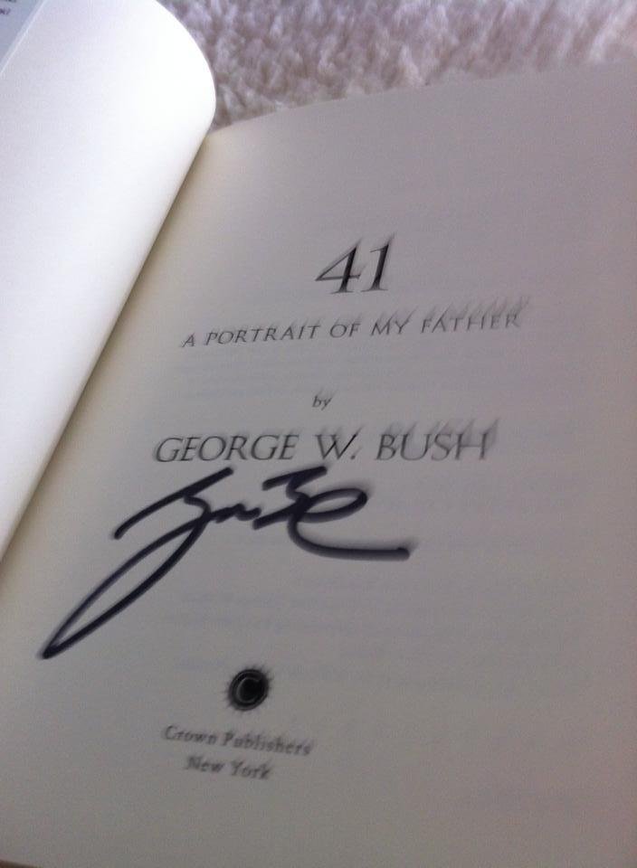 Look! Two signed copies, what class acts.