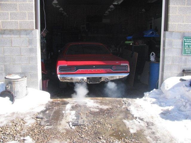 Backing out of garage on it's own