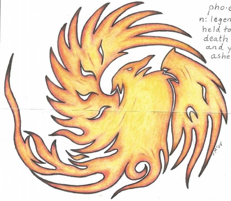 Pheonix pho . enix n: Legendary bird held to burn itself to death and rise fresh and young from its ashes...