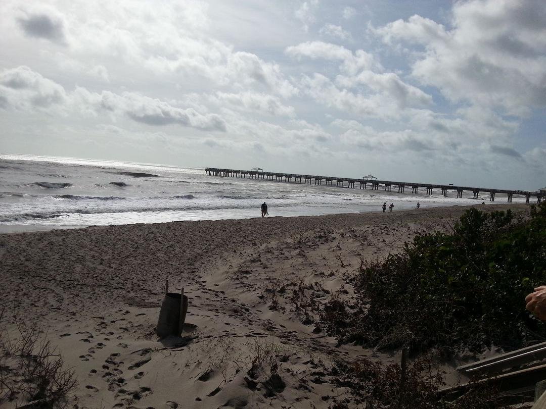Contrary to rumor the Juno Beach Pier is still standing and surf is up post Irma.