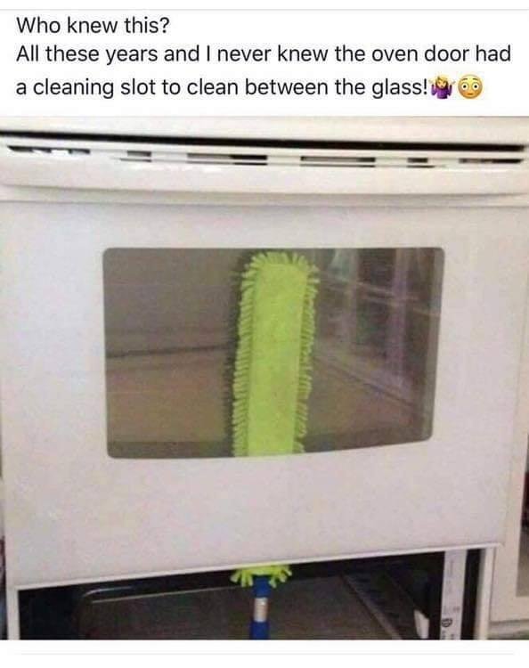I had no idea. My top oven has the slot but not the bottom oven.