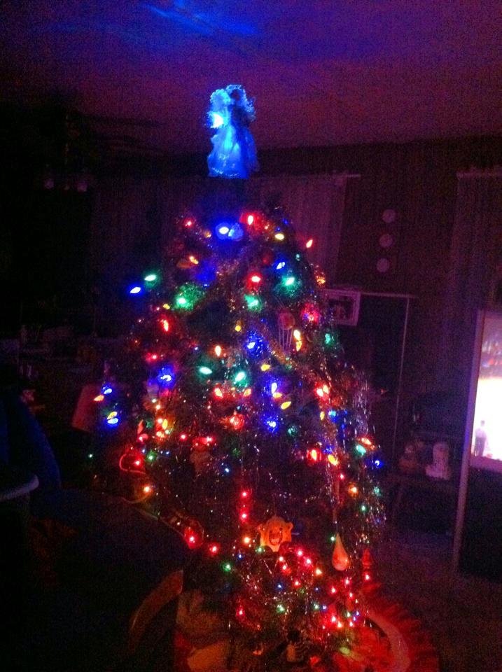 Thank you Travis Alina Ashley and Jessica you made my tree look beautiful I love my grand kids to the moon and back fun day