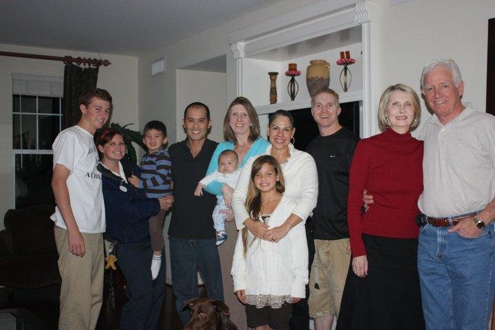 Colton, Kaitlan, Mason, Morgan, Jen with Evan, Cris with Alexis, Kevin, Barb and Bob