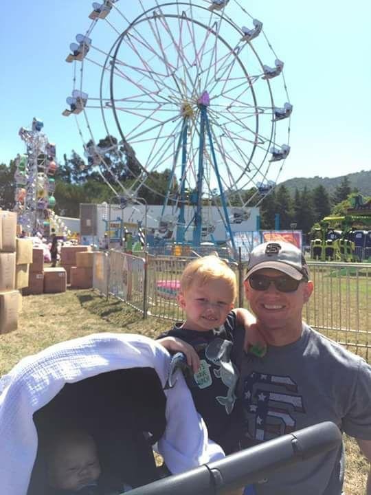 My son and his 2 son's ( my grandbabys )....He's turned 36 yesterday, he's grown now & has his family - Is this what they call " the circle of life ".......xoxo