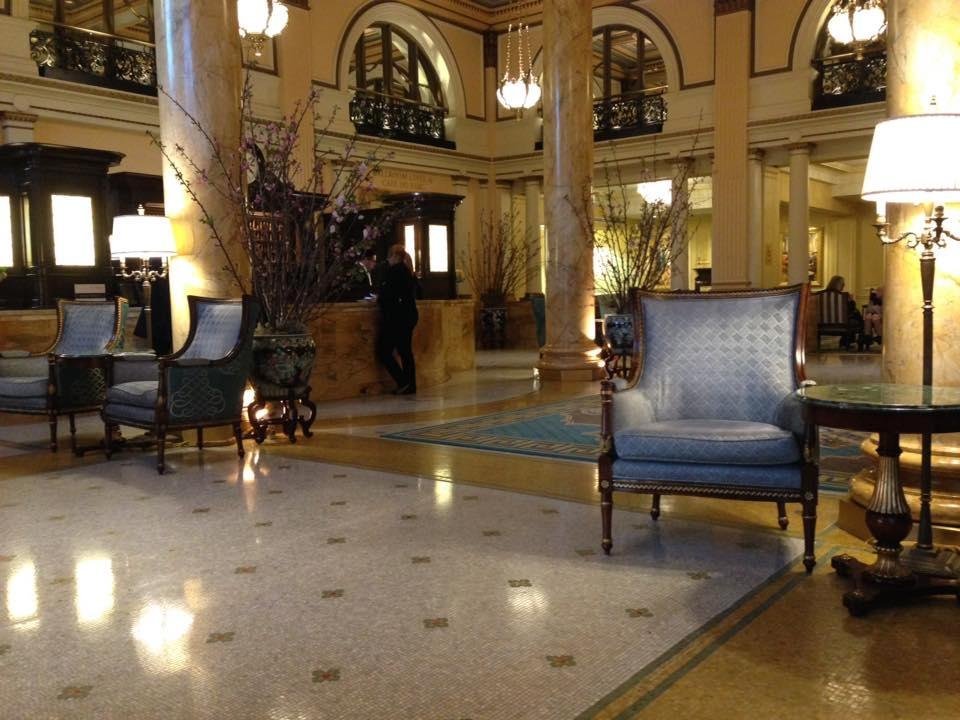 Lazy day at the Willard. The only Cherry blossoms that survived the snow last week were cut and brought inside