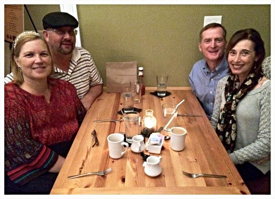 Enjoying dinner at Fork with our good friends, Debbie & Alan Fast who are visiting from Phoenix.