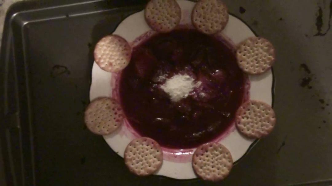 My Mom,is Polish Canadian and she loves to make Traditional Home Made Food.So after doing my Driveway and helping my neighbor Desmond from England with his I did my Mom's and she loves to feed People/ME.This is her home mad