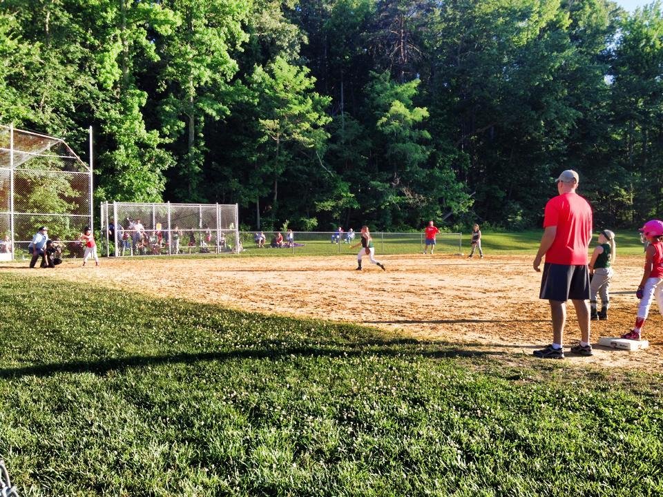 Maddie is pitching on her team tonight