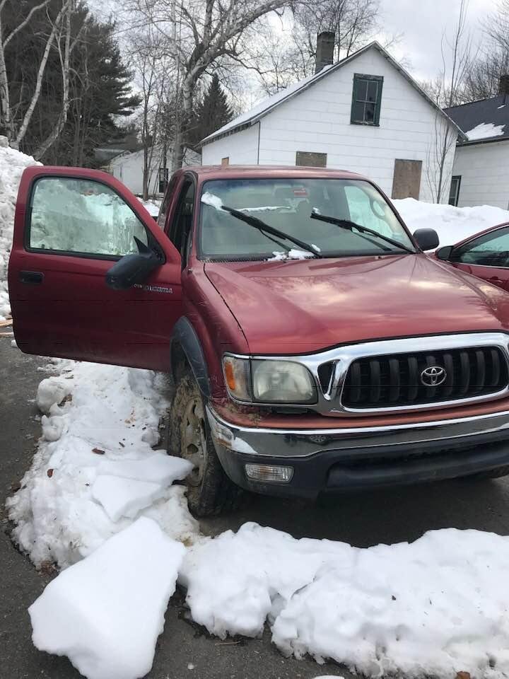 Goodbye red truck. Totaled Been a great. 15 years!