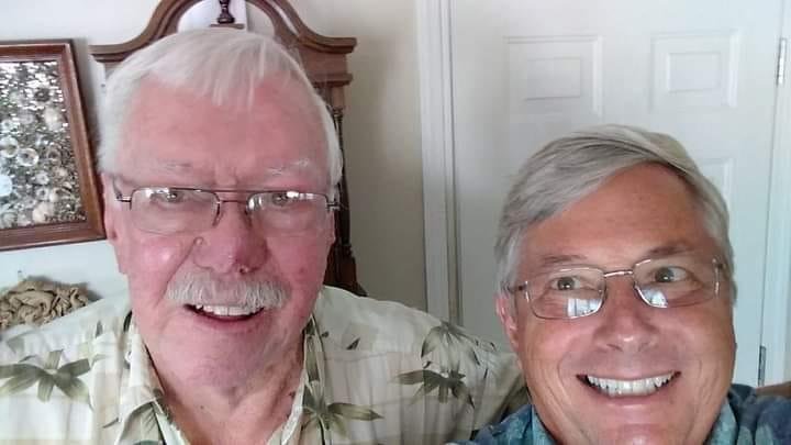 Maurice Hadley and me at his home in September 2017