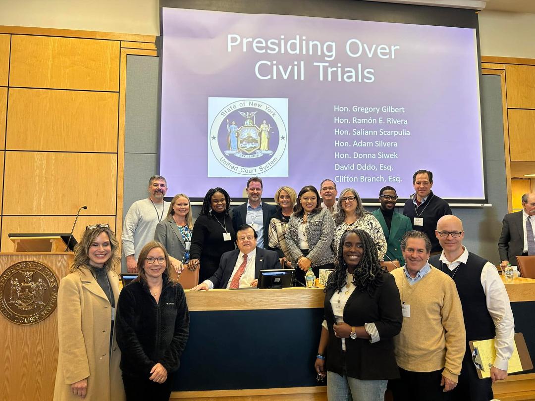 Me and former students at the NYS Judicial Institute. They are newly elected/appointed state court judges attending a week long boot camp for new judges. I was one of their instructors. Couldn’t be more proud of their acco